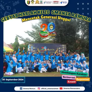 Meriahkan Ulang Tahun ke-20, SMAN 1 Raman Utara Sajikan Sena